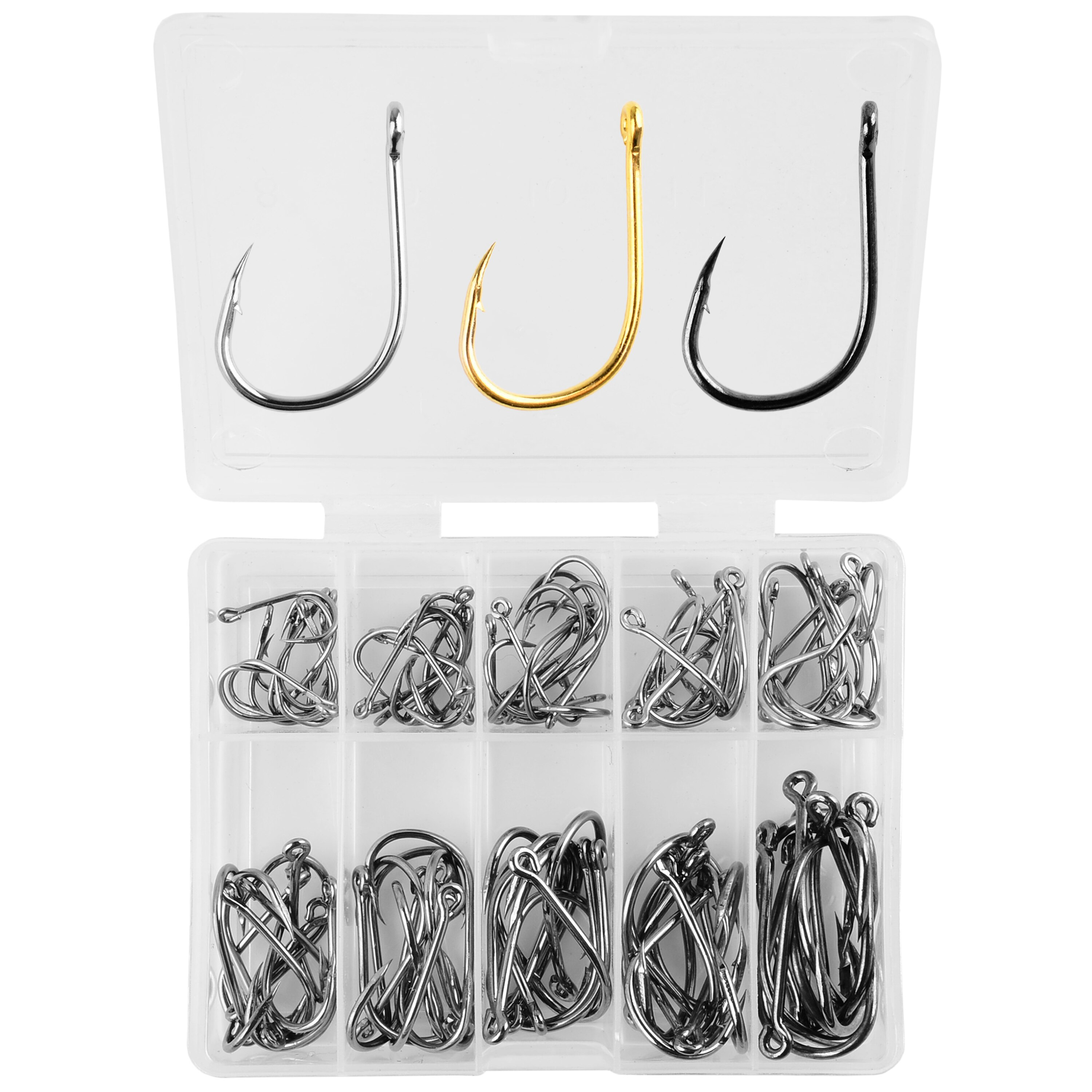 △ 100Pcs Fishing Hooks Set Car – обзор и цена Fishing Hook Circle