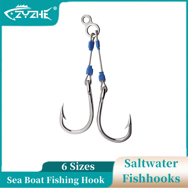 ZYZHE Steel Wire Jig Assist Ho – обзор и цена Fishing Hook Assortment