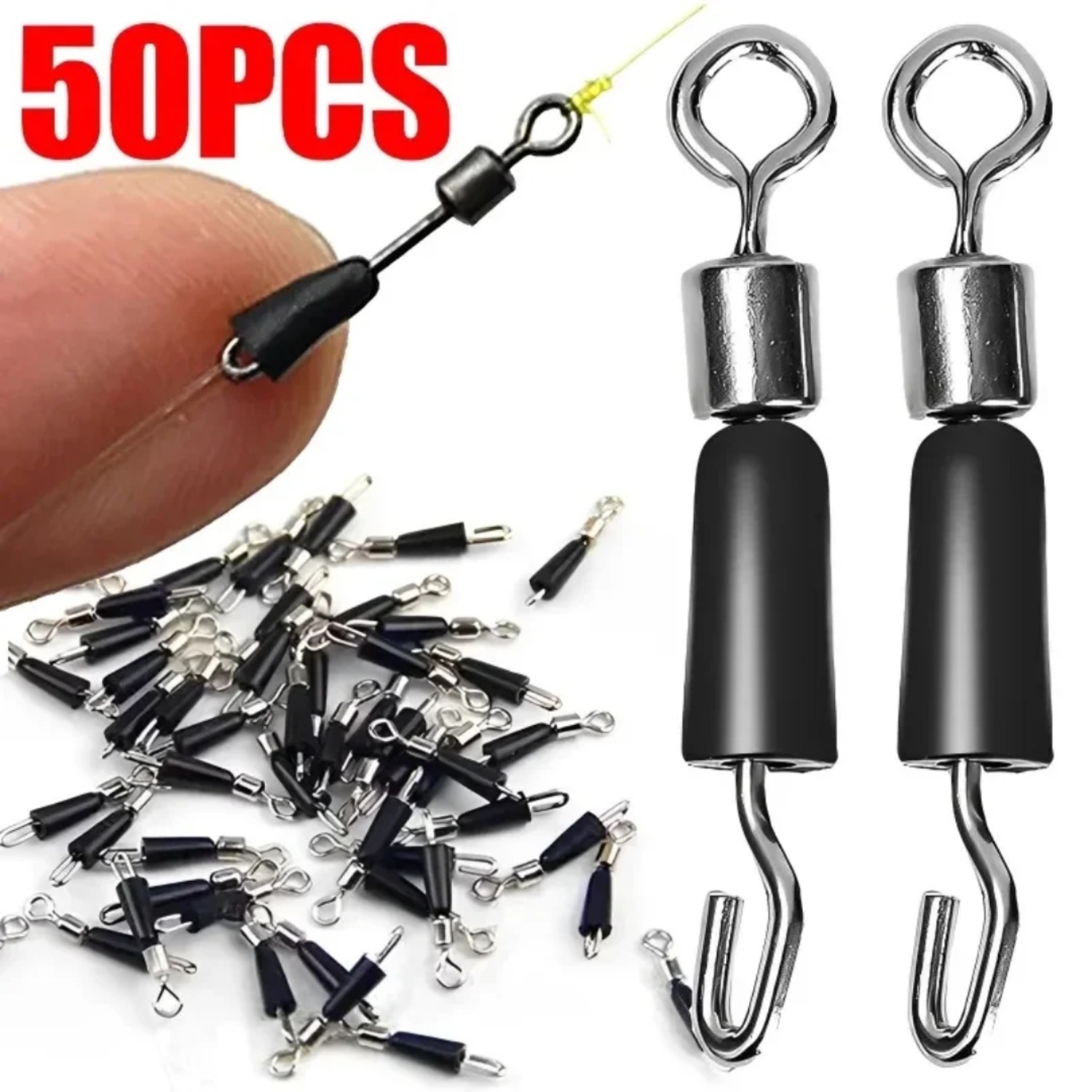 50pcs Carp Fishing Quick Chang – обзор и цена Fishing Hook Stainless Steel