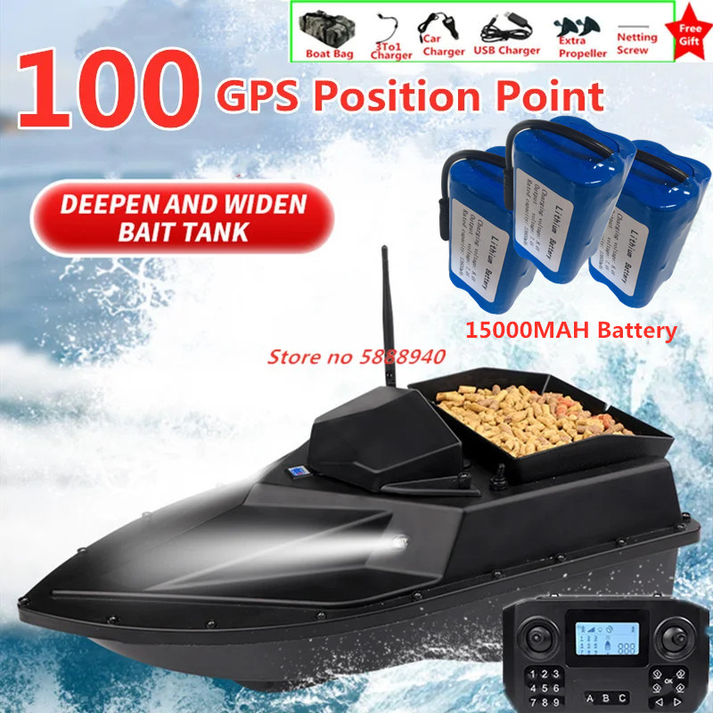 Update 100GPS Position RC Fish – обзор и цена Fishing Hook Size