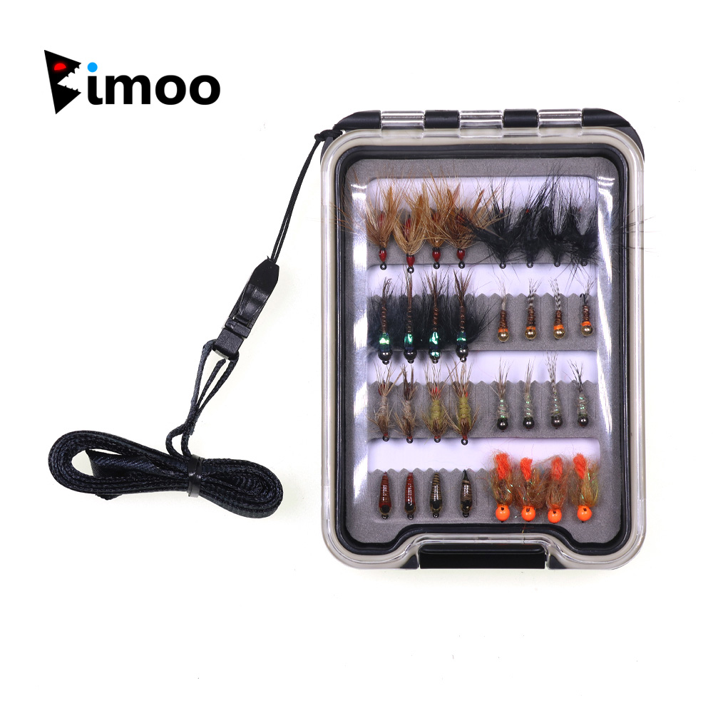 32PCS Nymph Flies Kit Trout Fi – обзор и цена Fishing Hook Barbless
