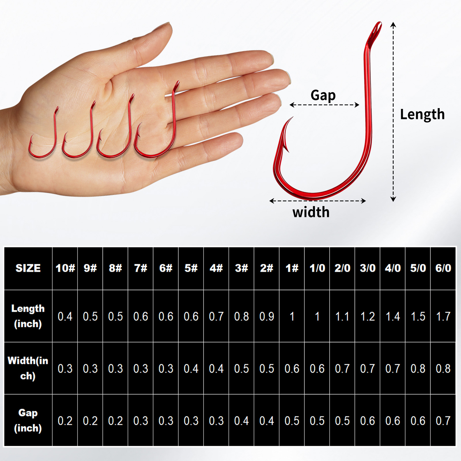 9KM 100Pcs Octopus Hook Red Ex – обзор и цена Fishing Hook Circle