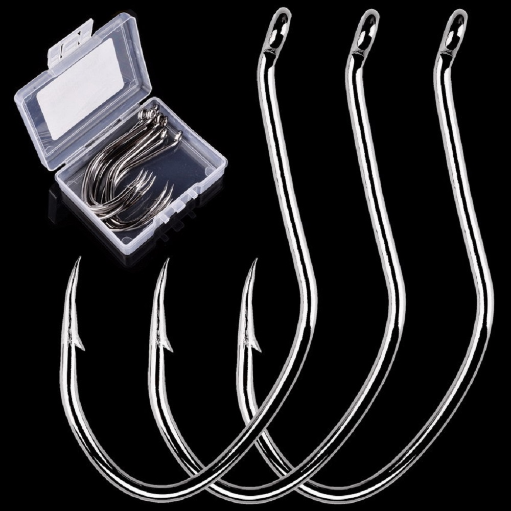 10pcs/Box Barbed Catfish Fishi – обзор и цена Fishing Hook Circle