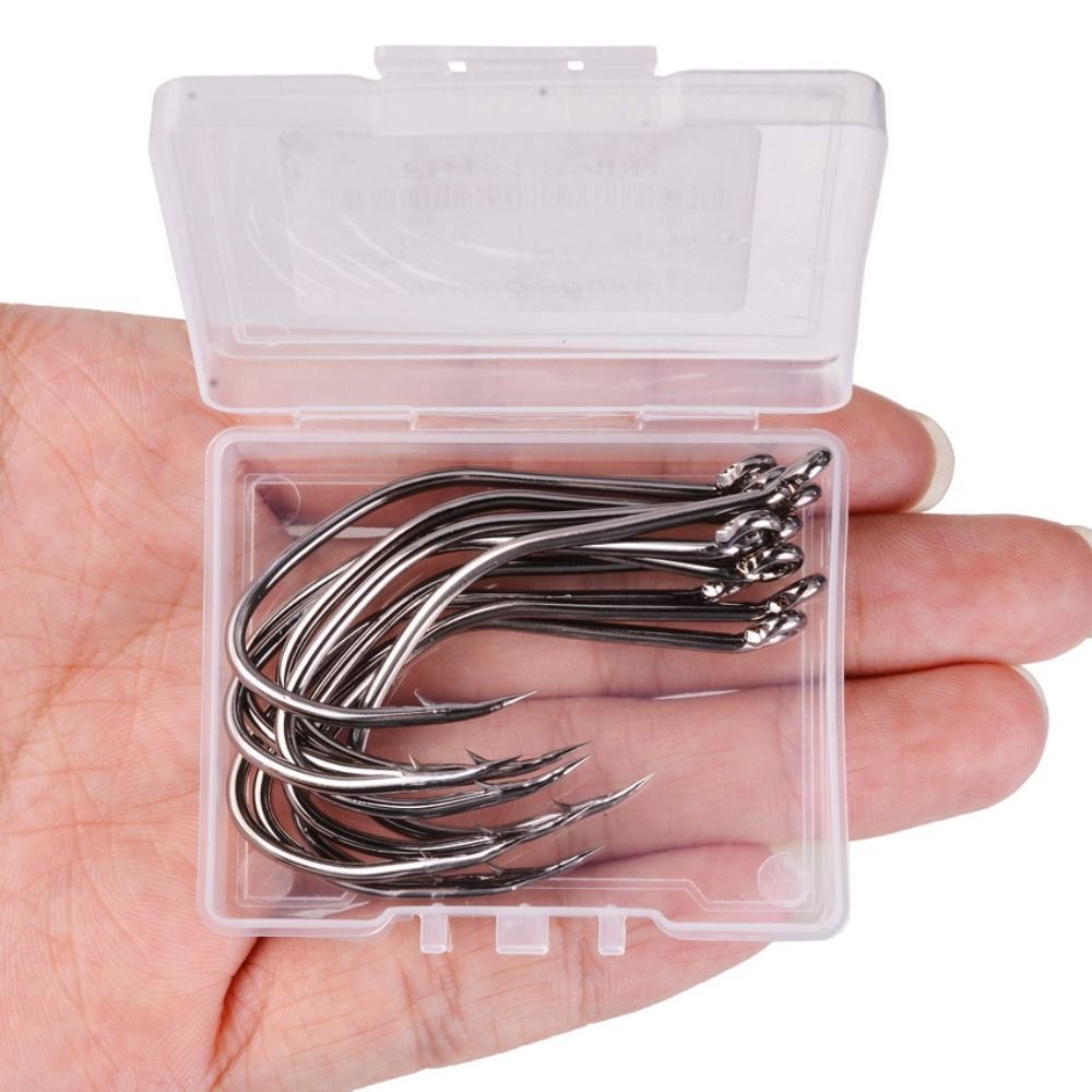 10pcs/Box Barbed Catfish Fishi – обзор и цена Fishing Hook Circle