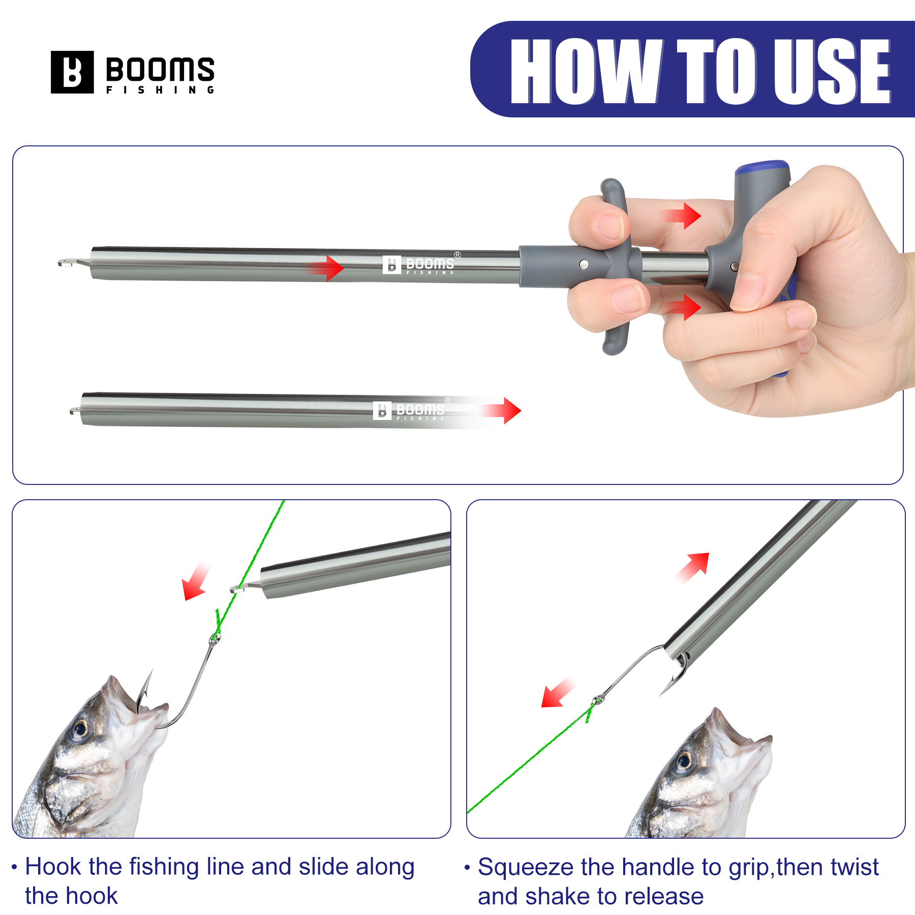 Booms Fishing XW20 Long Fish H – обзор и цена Fishing Hook Remover