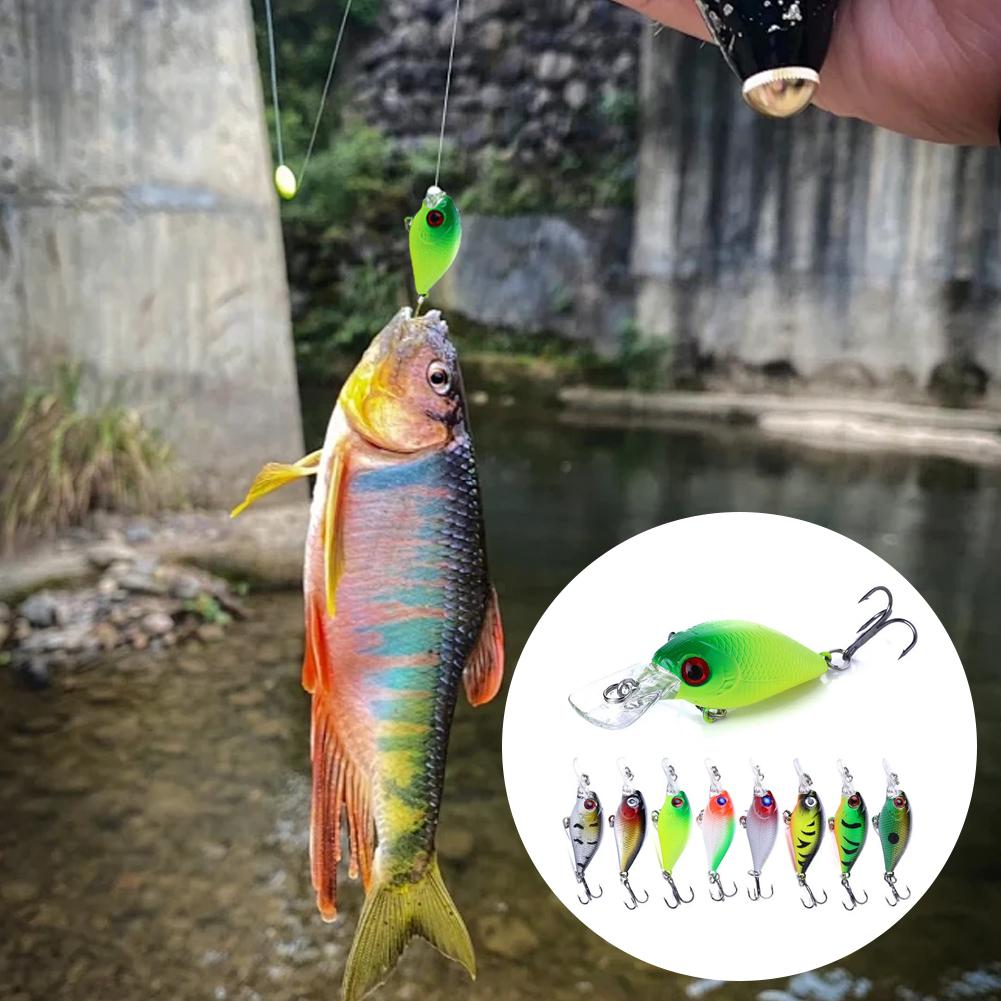 5cm Micro Crankbait Wobbles Je – обзор и цена Fishing Hook Treble