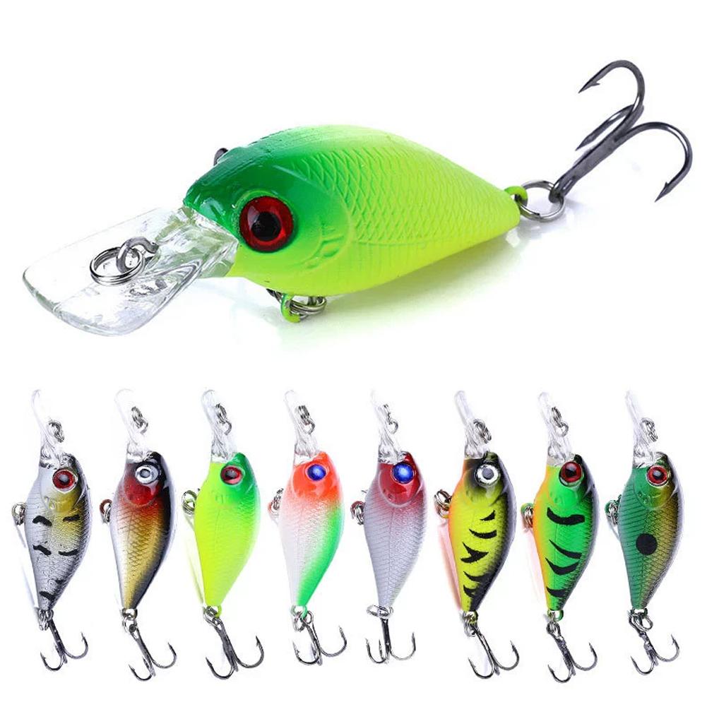 5cm Micro Crankbait Wobbles Je – обзор и цена Fishing Hook Treble