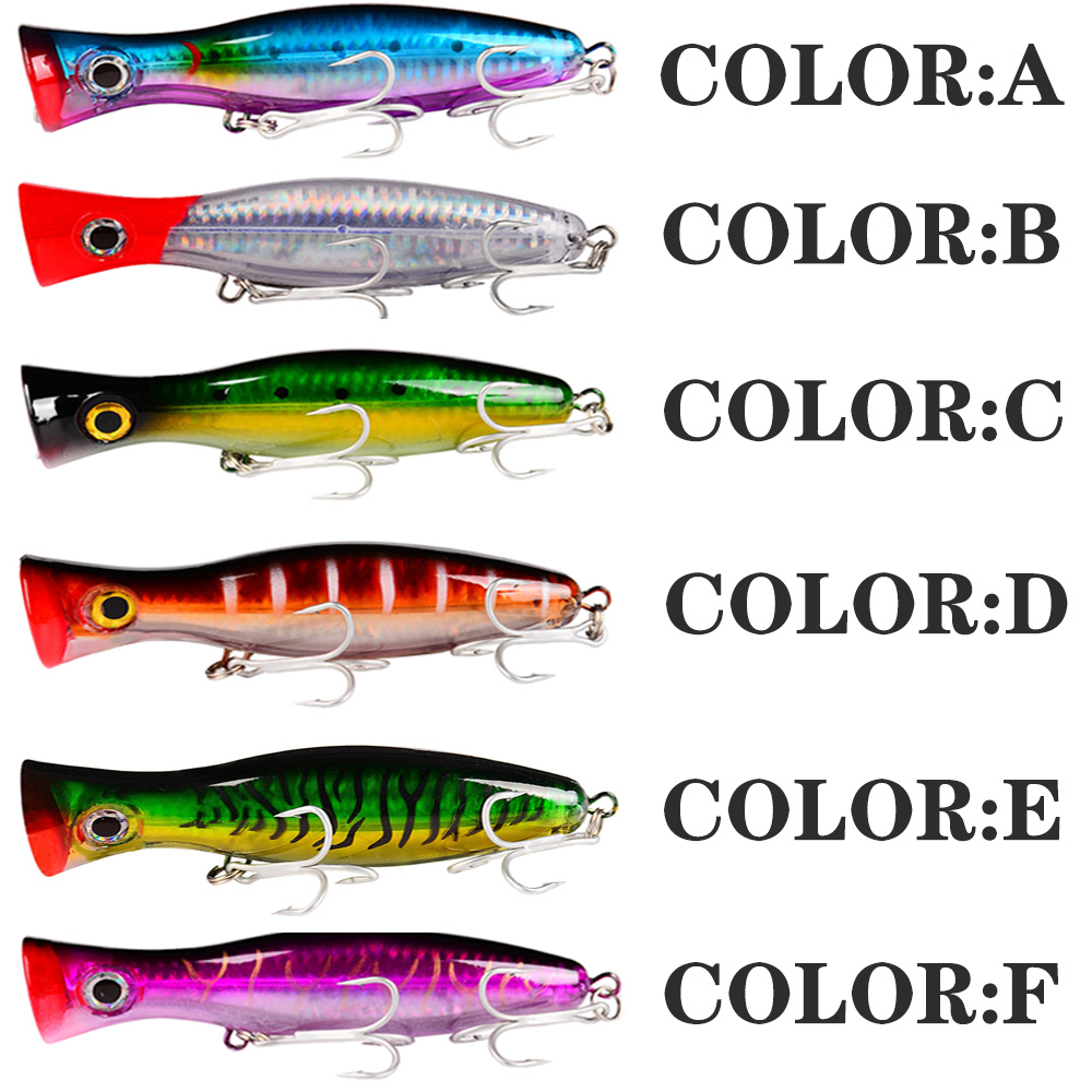 PROBEROS 1pc 13cm 43g Popper F – обзор и цена Fishing Hook Treble