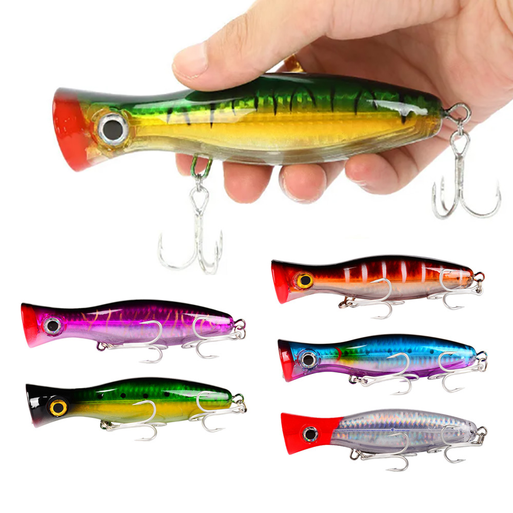 PROBEROS 1pc 13cm 43g Popper F – обзор и цена Fishing Hook Treble