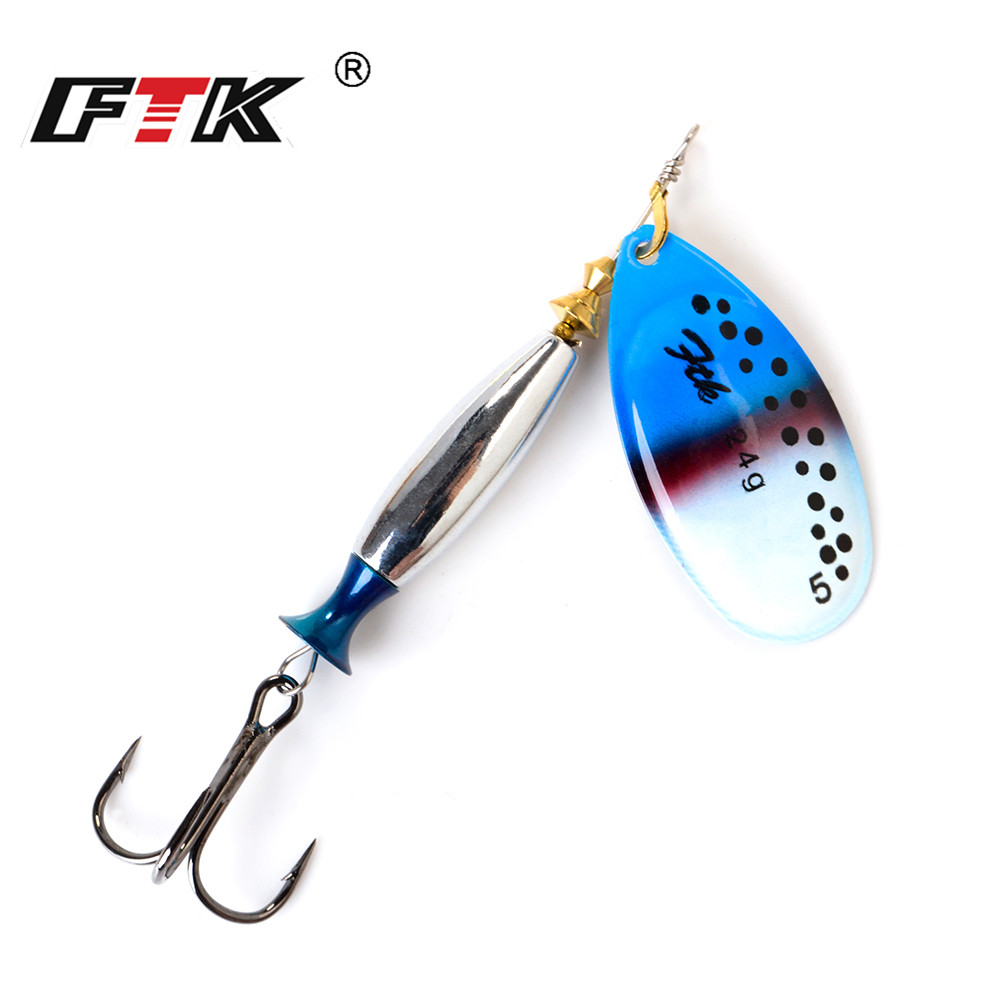 FTK 18g 24g Spinner Bait Hard  – обзор и цена Fishing Hook Treble