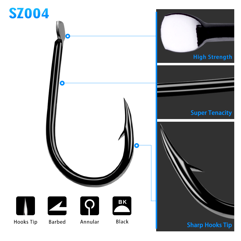 PROBEROS Fishhook 200pcs 1-15# – обзор и цена Fishing Hook Barbless