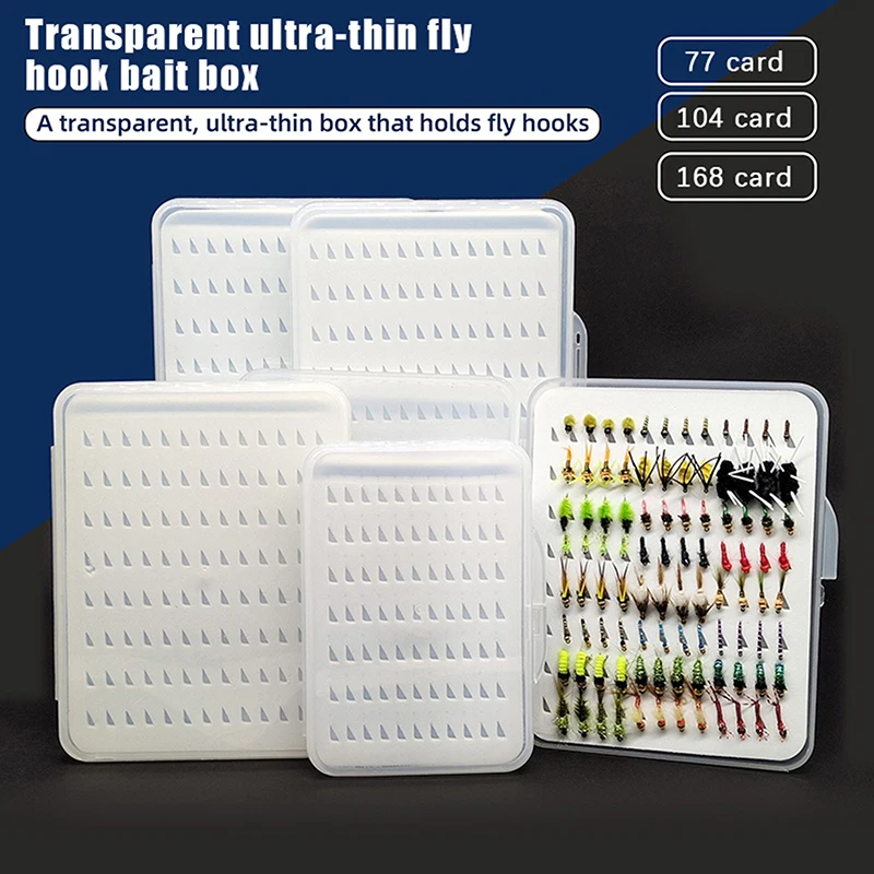 Waterproof Design Fly Hook Box – обзор и цена Fishing Hook Size