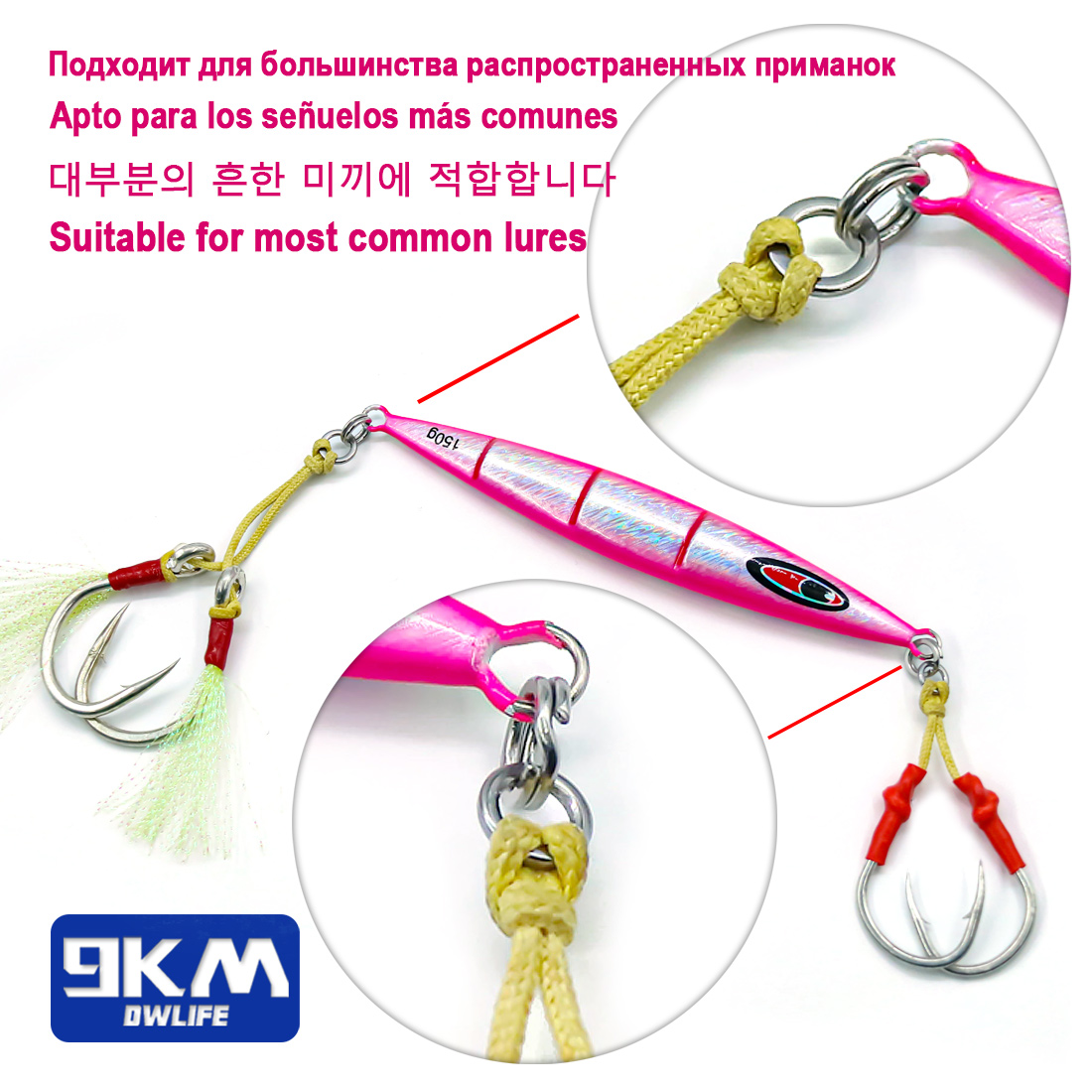 9KM Solid Ring Fishing 50pcs S – обзор и цена Fishing Hook Stainless Steel