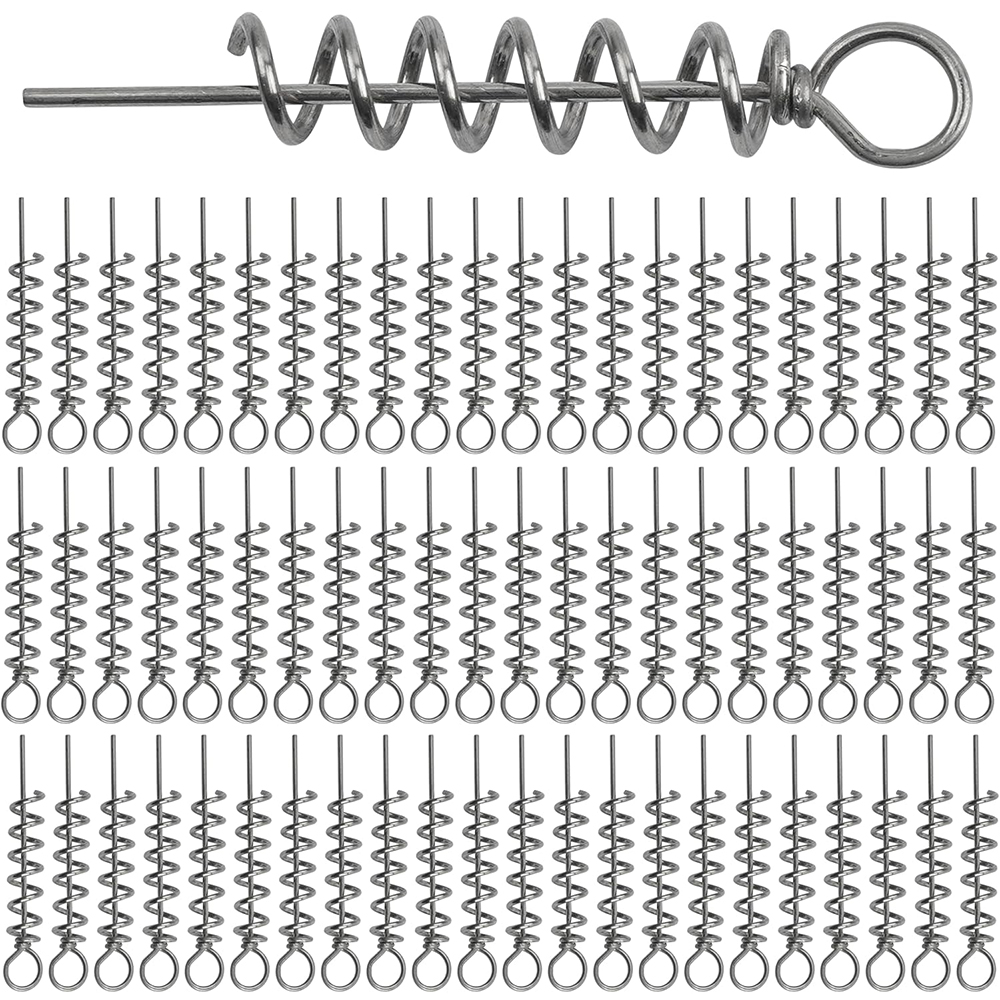 50Pcs Spring Twist Lock Fishin – обзор и цена Fishing Hook Stainless Steel