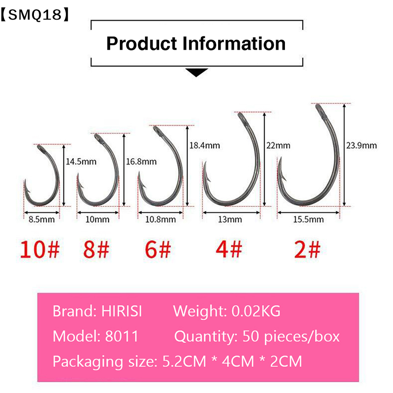 Hirisi 50pcs Boxed  Hooks Barb – обзор и цена Fishing Hook Box