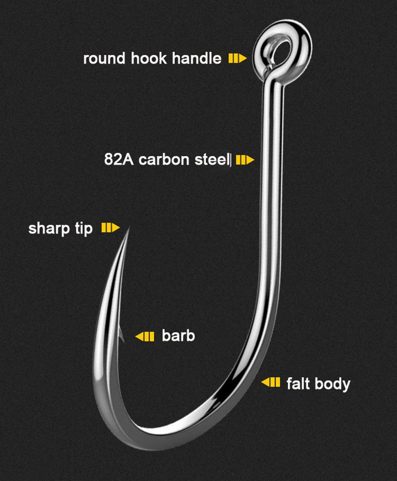 50Pcs Fishing Hooks Barbed Car – обзор и цена Fishing Hook Circle