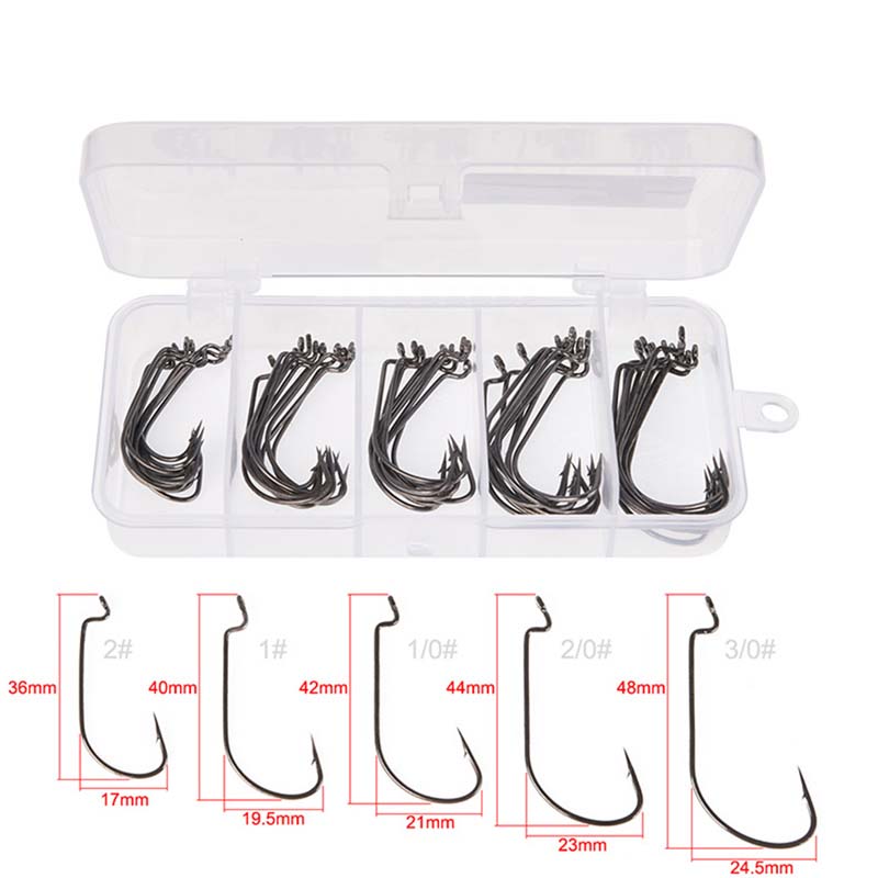 50Pcs/Box High Carbon Steel Fi – обзор и цена Fishing Hook Jig