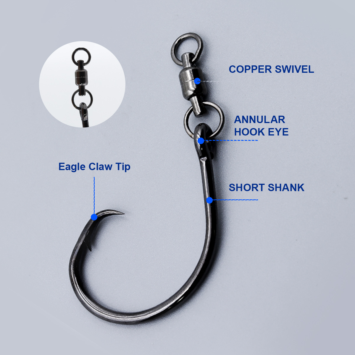 ZYZHE 3/6/9pcs Circle Hooks Wi – обзор и цена Fishing Hook Offset