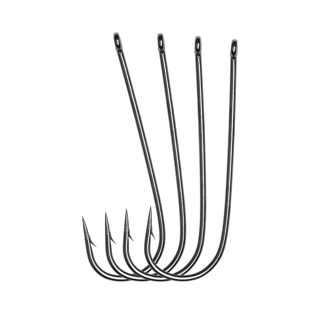 ICERIO 100PCS 16# - 3/0 Long S – обзор и цена Fishing Hook Barbless