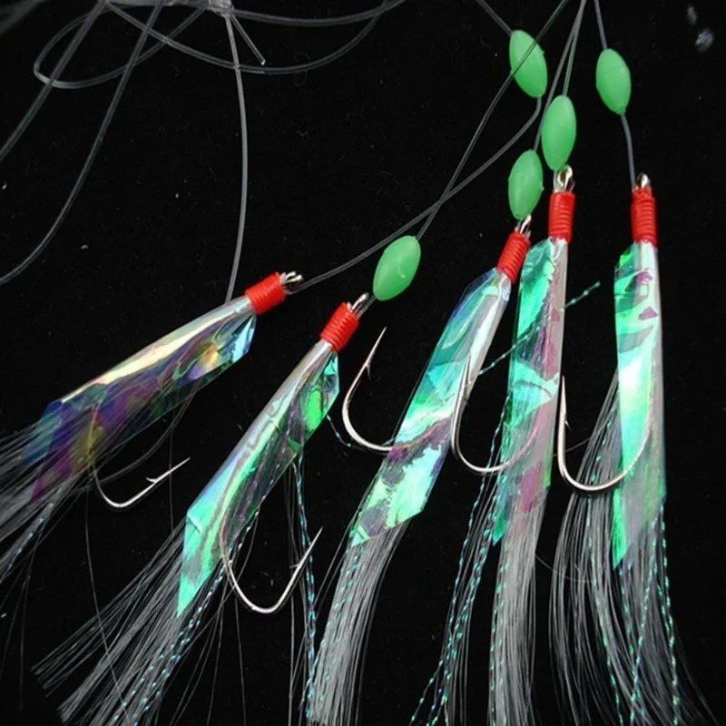 5 Pcs/Set Multi-Color Soft Sil – обзор и цена Fishing Hook Assortment