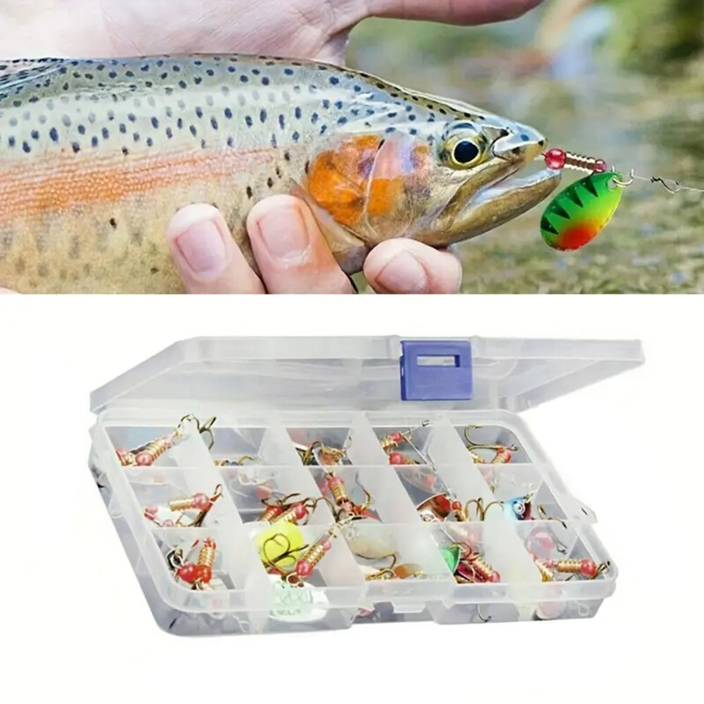 30pcs Metal Spoon Spinner Fish – обзор и цена Fishing Hook Treble