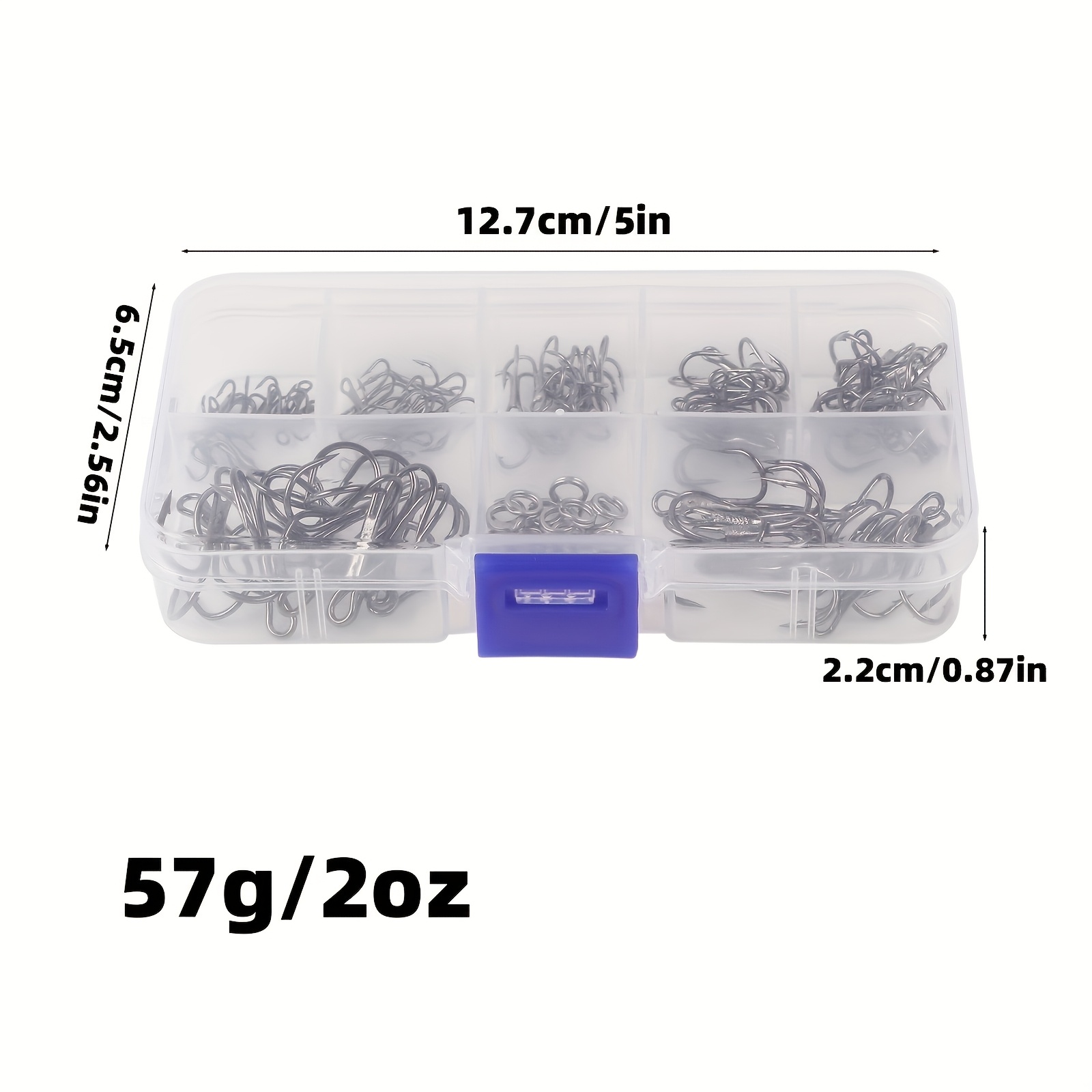 90pcs/set The lure triple-hook – обзор и цена Fishing Hook Assortment